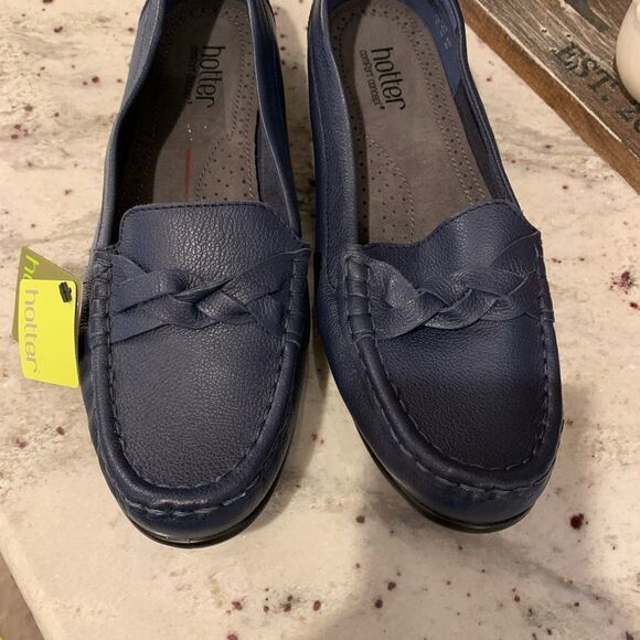 Hotter Selena Comfort Concept Navy Loafer 11 NWT - Picture 2 of 4